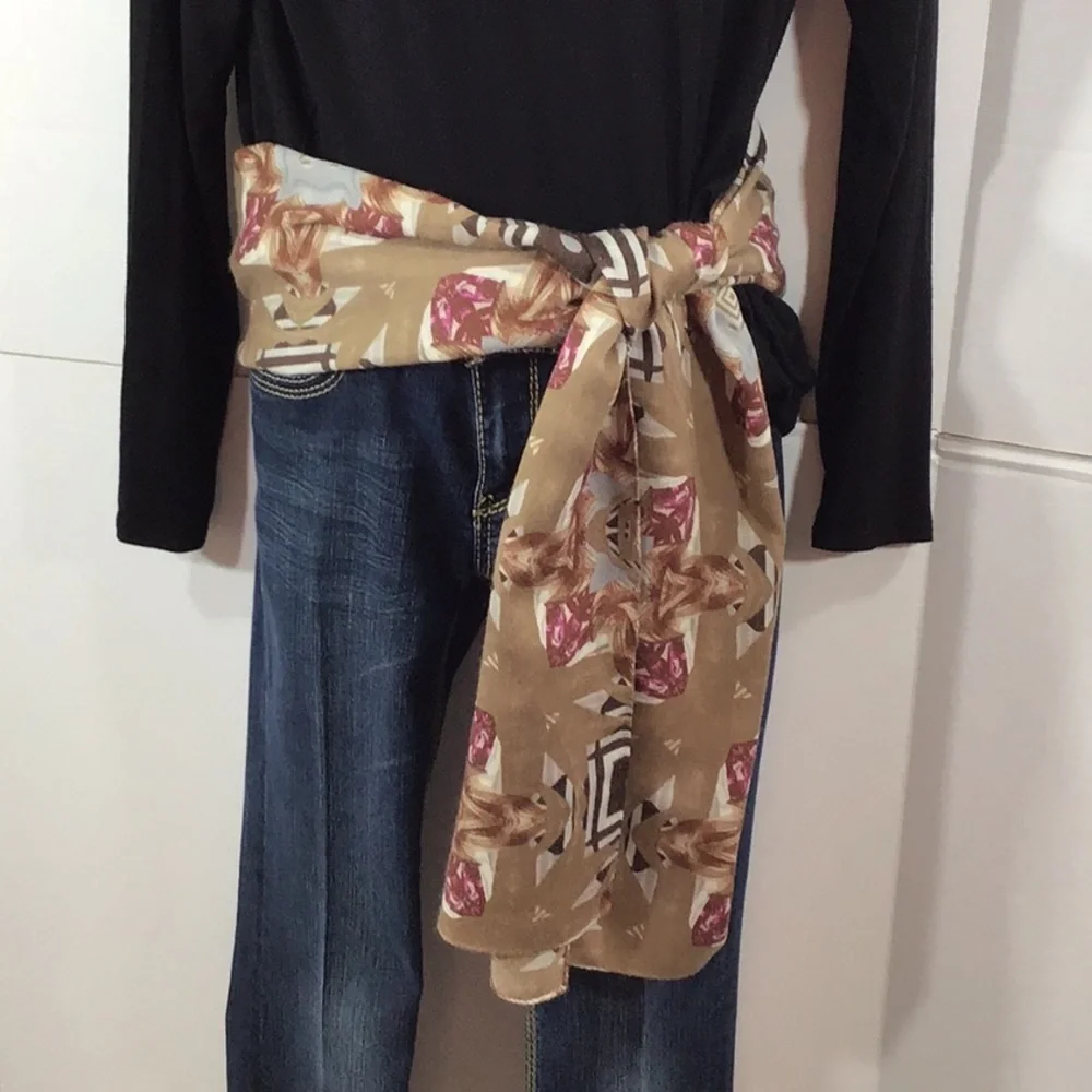 Christian Lacroix wool/silk scarf Italy